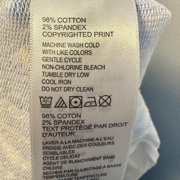 Tommy Bahama Women's Tropical Blue Floral Print Half zip Pullover - Size: Large - Picture 9 of 9